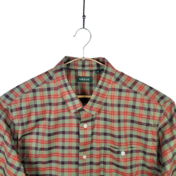 Orvis Men's XXL Wrinkle Free Long Sleeve Button Down Dress Shirt - Picture 6 of 10